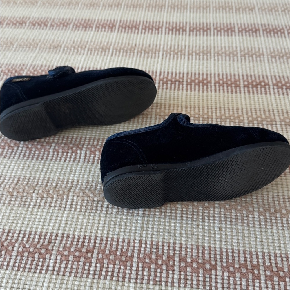 Navy Velvet Cienta Mary Jane Shoes - Picture 4 of 4